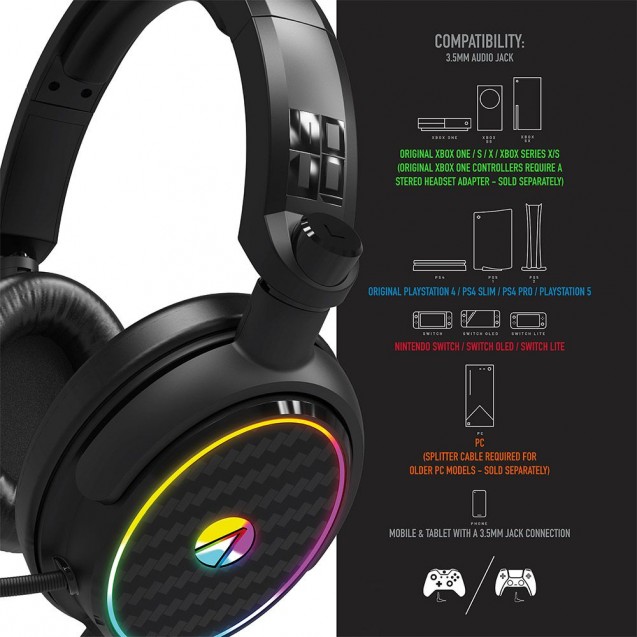 Buy STEALTH C6-100 Light Up Gaming Headset Now